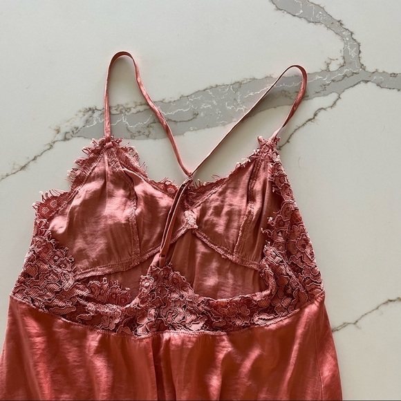 Free People Sweetie Pie Rusty Rose Bodysuit Tank Top Cami Size XS - Picture 8 of 12